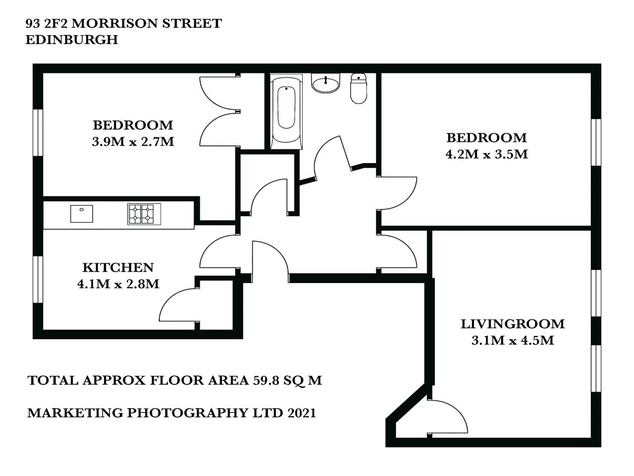 93 2F2 Morrison Street Floorplan