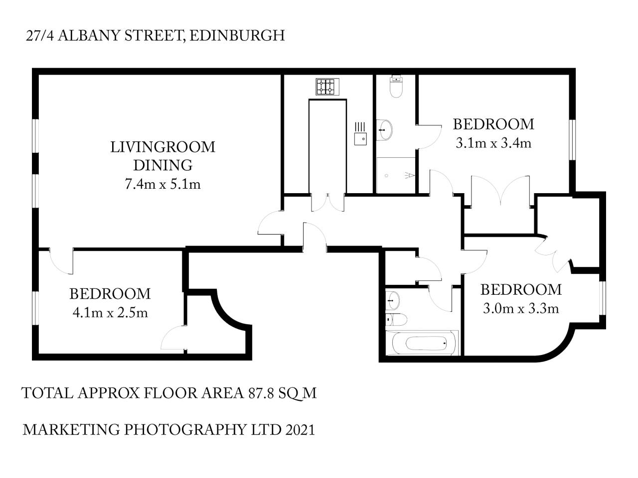 27 4 Albany street Floor Plan