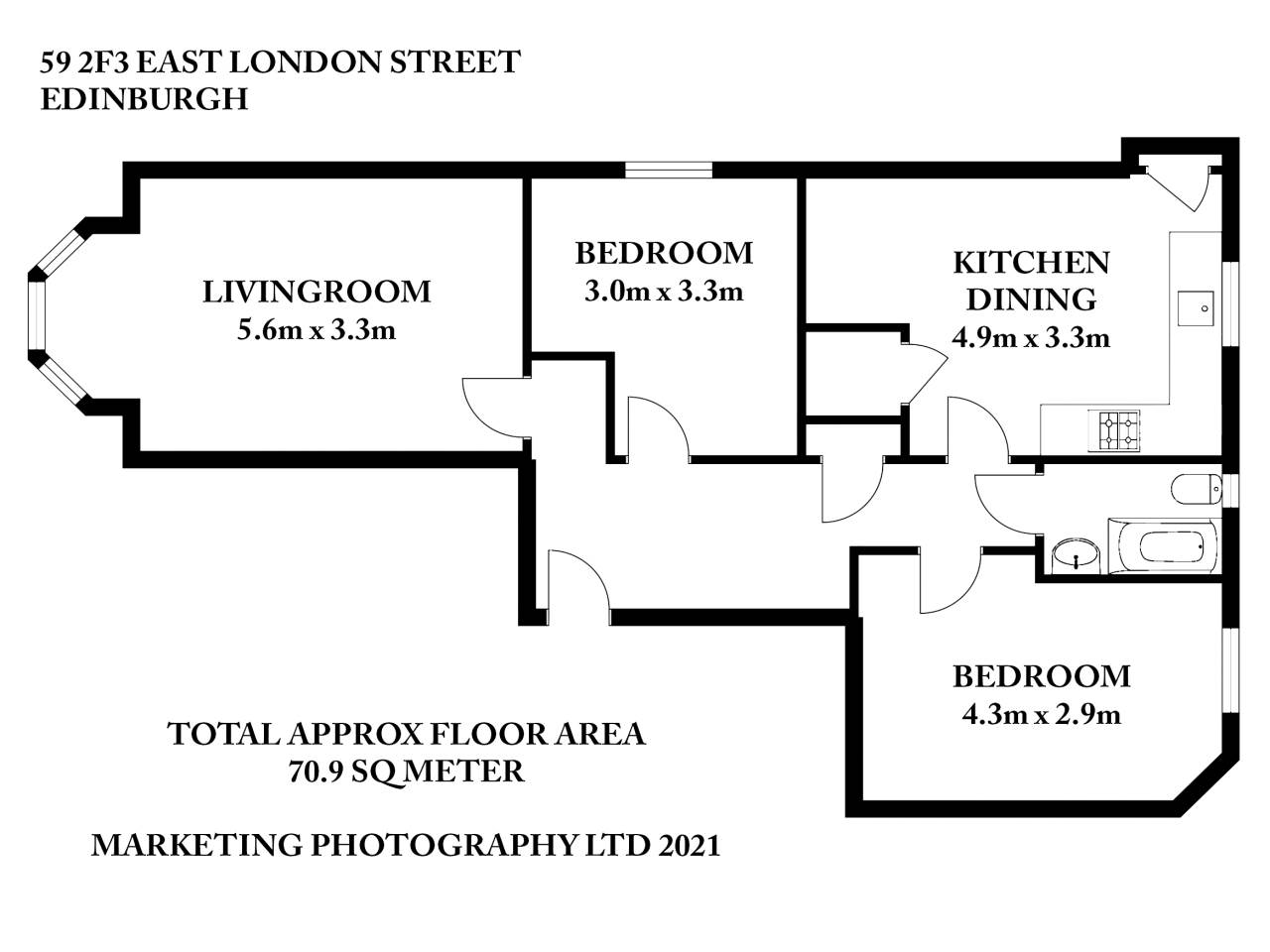 59 2F3 East London Street Floorplan